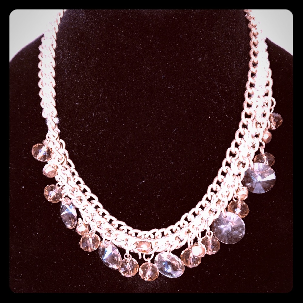 Gold beaded necklace